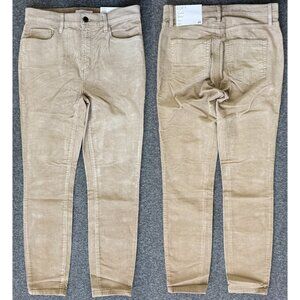 NWT LOFT Skinny High Rise Corduroy Pants Tan Petite 26 / 2P Stretch Fall Winter